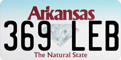 AR license plate 369LEB