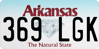 AR license plate 369LGK