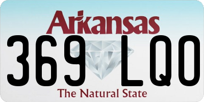 AR license plate 369LQO