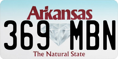 AR license plate 369MBN