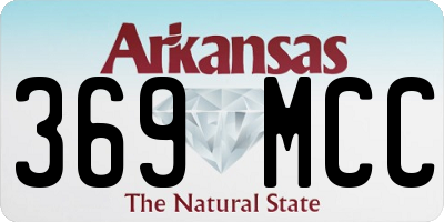 AR license plate 369MCC