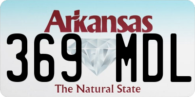 AR license plate 369MDL