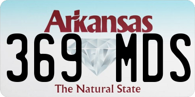 AR license plate 369MDS