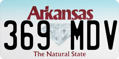 AR license plate 369MDV