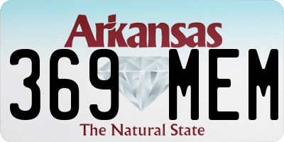 AR license plate 369MEM