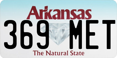 AR license plate 369MET