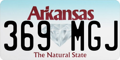 AR license plate 369MGJ