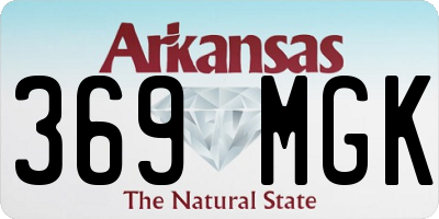 AR license plate 369MGK