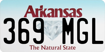 AR license plate 369MGL