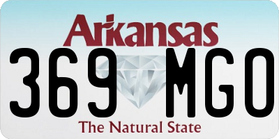 AR license plate 369MGO