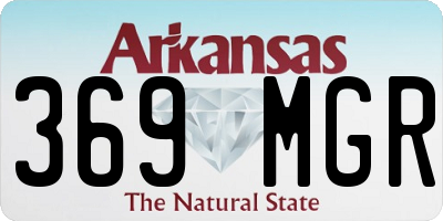AR license plate 369MGR