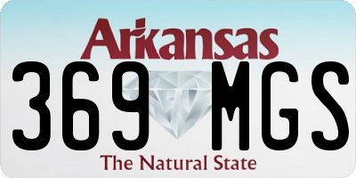 AR license plate 369MGS