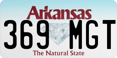 AR license plate 369MGT