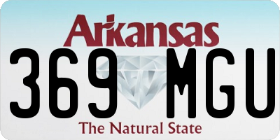 AR license plate 369MGU