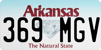 AR license plate 369MGV