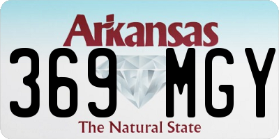 AR license plate 369MGY