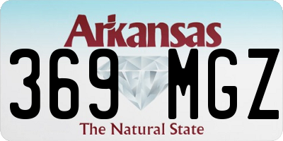 AR license plate 369MGZ