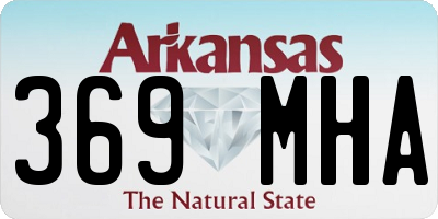 AR license plate 369MHA