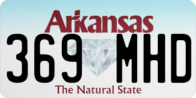AR license plate 369MHD