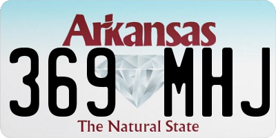 AR license plate 369MHJ