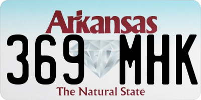 AR license plate 369MHK