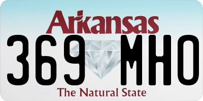 AR license plate 369MHO