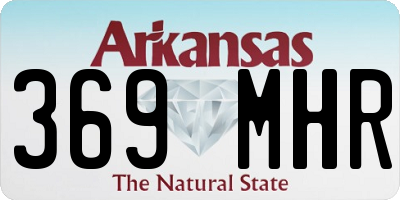 AR license plate 369MHR