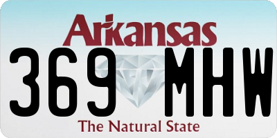 AR license plate 369MHW