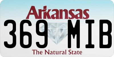 AR license plate 369MIB