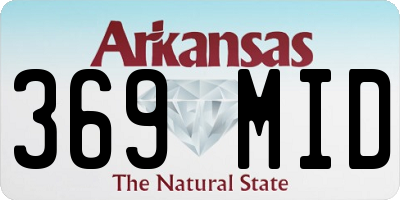AR license plate 369MID