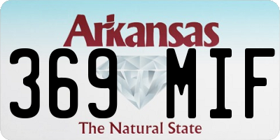 AR license plate 369MIF