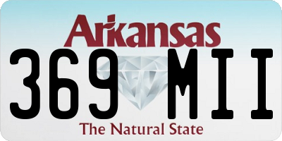 AR license plate 369MII