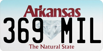 AR license plate 369MIL