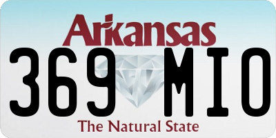 AR license plate 369MIO