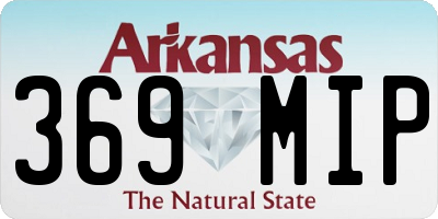 AR license plate 369MIP