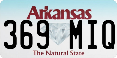 AR license plate 369MIQ