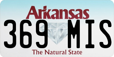 AR license plate 369MIS