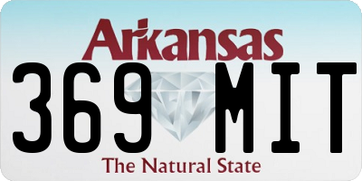 AR license plate 369MIT