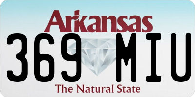 AR license plate 369MIU