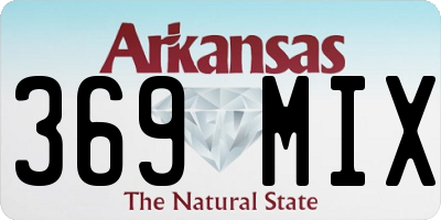 AR license plate 369MIX