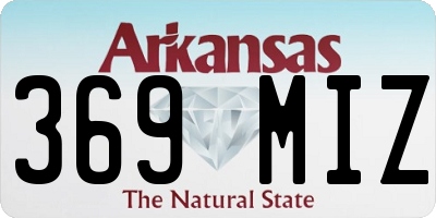 AR license plate 369MIZ