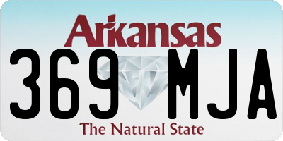 AR license plate 369MJA