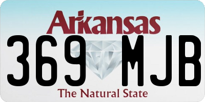 AR license plate 369MJB