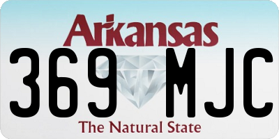 AR license plate 369MJC
