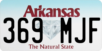 AR license plate 369MJF