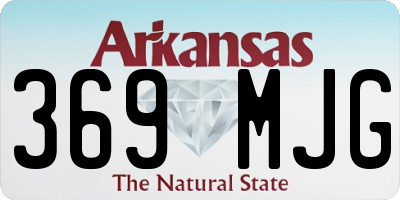 AR license plate 369MJG