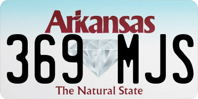 AR license plate 369MJS