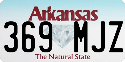 AR license plate 369MJZ