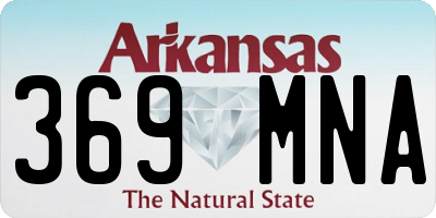 AR license plate 369MNA