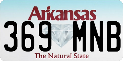 AR license plate 369MNB